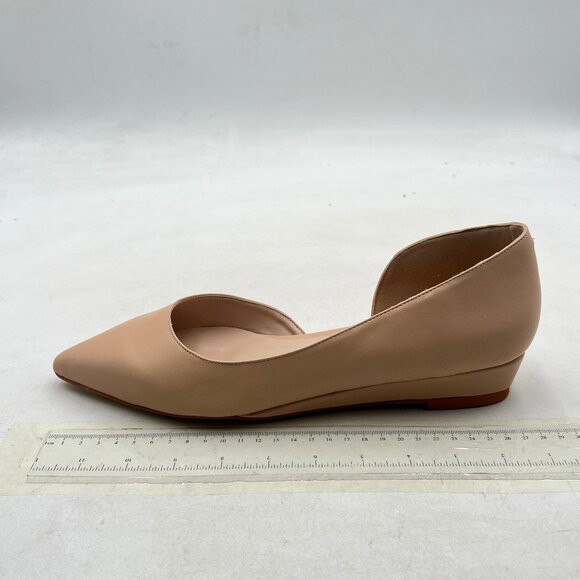 Wansseny Nude Pointed Toe D'Orsay Comfy Insole Slip on Daily Commuting Shoes - Picture 2 of 8